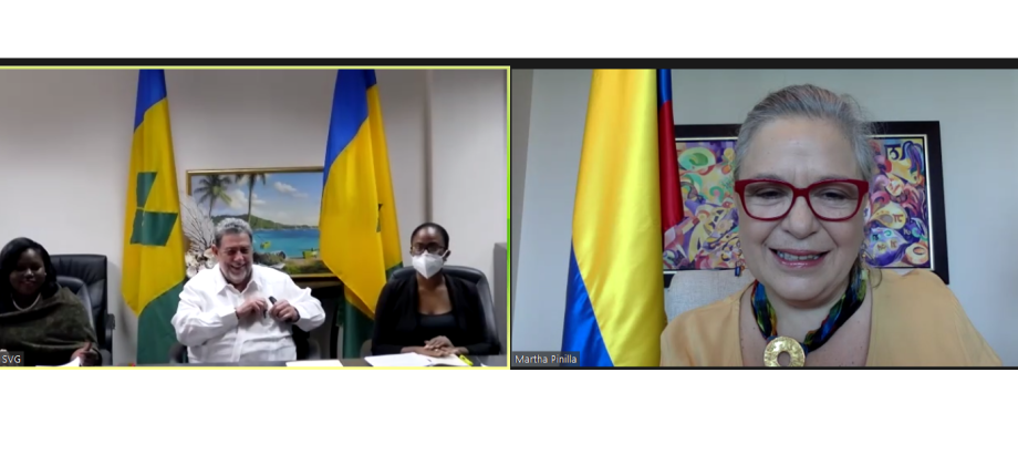 La Embajadora de Colombia se reunió con el Primer Ministro y Ministro de Relaciones Exteriores y Comercio Exterior de San Vicente y las Granadinas