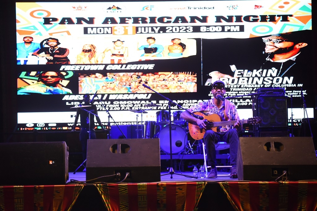 Elkin Robinson participó en el Festival Panafricano de Trinidad y Tobago en conmemoración del Día de la Emancipación