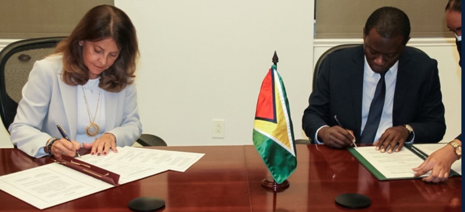Colombia y Guyana suscriben acuerdo de cooperación técnica