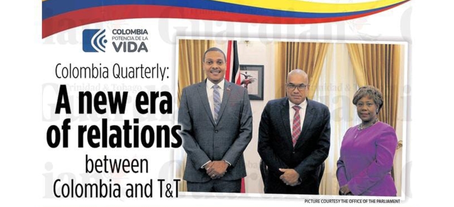 Periódico más importante de Trinidad y Tobago publicó una separata especial sobre la Embajada de Colombia