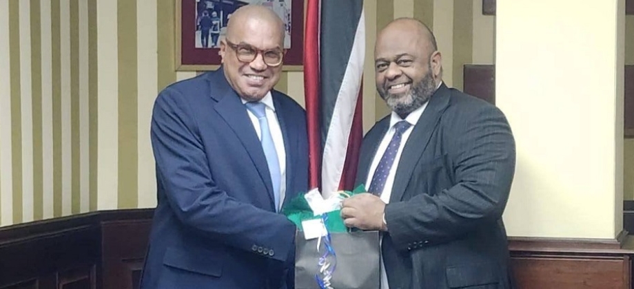 Reunión de cortesía con el Ministro de Defensa de Trinidad y Tobago, Wayne Sturge