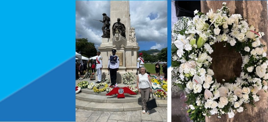 Embajadora Martha Cecilia Pinilla Perdomo asistió a la conmemoración del Remembrance Day