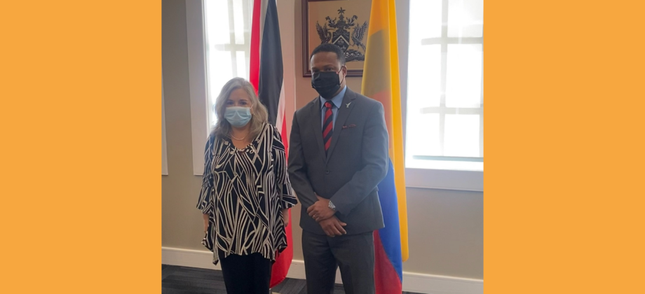 Embajadora de Colombia Martha Cecilia Pinilla Perdomo se reúne con el Canciller de Trinidad y Tobago, Amery Browne