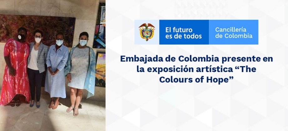 Embajada de Colombia presente en la exposición artística 