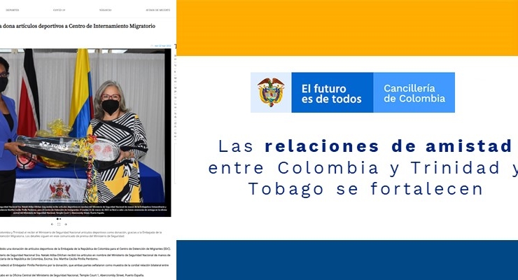 Las relaciones de amistad entre Colombia y Trinidad y Tobago 