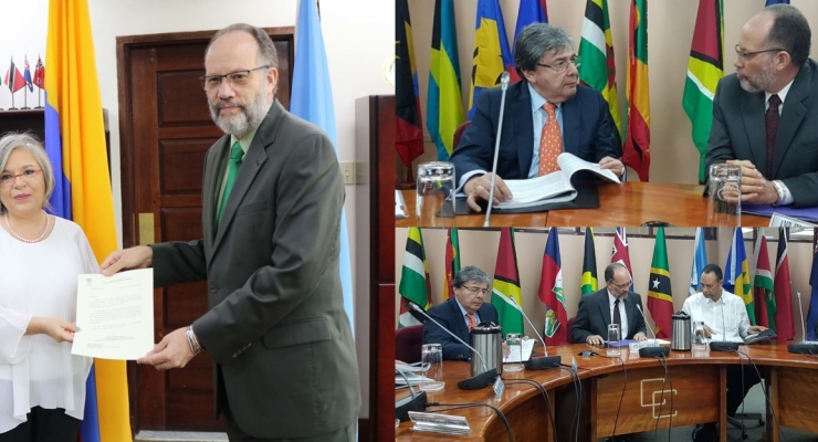 Colombia agradece la valiosa gestión del saliente Secretario General de Caricom, Irwin LaRocque