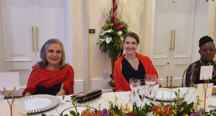 Embajadora de Colombia en Trinidad y Tobago asiste a la cena anual para los jefes de misión en la President´s House