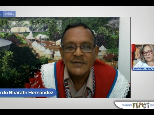La Embajada de Colombia en Trinidad y Tobago presentó la charla virtual, “La Línea Negra: Conversación sobre los Paisajes Sagrados de La Sierra Nevada de Santa Marta y los Orígenes del Pueblo Nativo Indígena de Santa Rosa en Trinidad y Tobago”